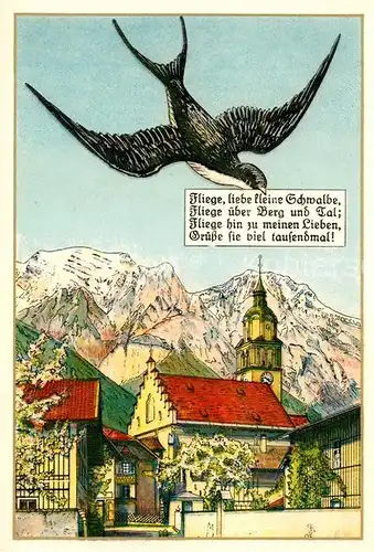 AK / Ansichtskarte Tirol Region Maria Absam Fliege liebe kleine Schwalbe Kat. Innsbruck