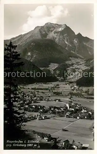 AK / Ansichtskarte Mayrhofen Zillertal Gruenberg Fliegeraufnahme Kat. Mayrhofen