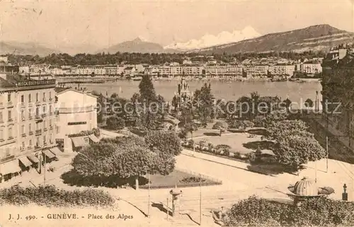 AK / Ansichtskarte Geneve GE Place des Alpes Kat. Geneve