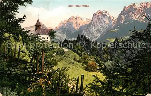 AK / Ansichtskarte Kaisergebirge Kapelle Kat. Kufstein