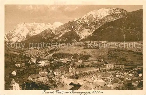 AK / Ansichtskarte Landeck Tirol Fliegeraufnahme mit Passeiergruppe Kat. Landeck