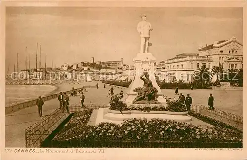 AK / Ansichtskarte Cannes Alpes Maritimes Le Monument d`Edouard 7.
 Kat. Cannes