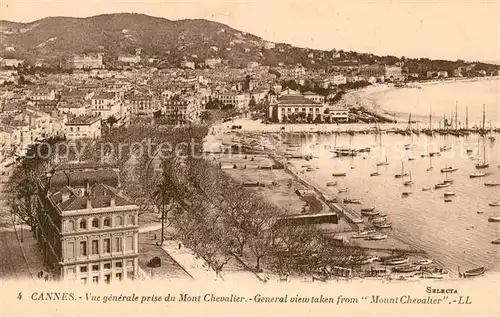 AK / Ansichtskarte Cannes Alpes Maritimes Vue generale pris du Mont Chevalier Kat. Cannes