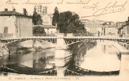 AK / Ansichtskarte Verdun Meuse Theatre et Cathedrale Pont  Kat. Verdun