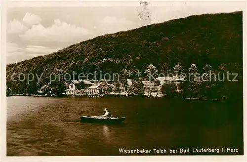 AK / Ansichtskarte Bad Lauterberg Bootfahren Wiesenbeker Teich Kat. Bad Lauterberg im Harz