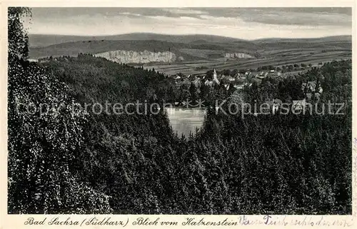 AK / Ansichtskarte Bad Sachsa Harz Panorama Blick vom Katzenstein Kat. Bad Sachsa