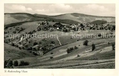 AK / Ansichtskarte St Andreasberg Harz Panorama Kupfertiefdruck Kat. Sankt Andreasberg