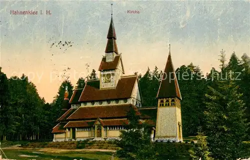 AK / Ansichtskarte Hahnenklee Bockswiese Harz Kirche Kat. Goslar