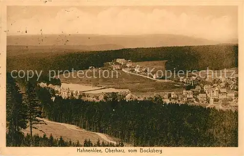 AK / Ansichtskarte Hahnenklee Bockswiese Harz Landschaftspanorama Blick vom Bocksberg Kat. Goslar