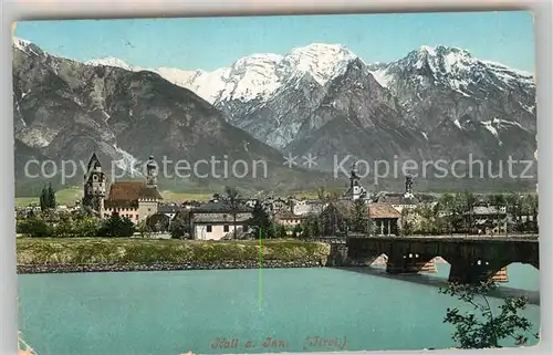 AK / Ansichtskarte Hall Tirol Partie am Fluss Kat. Hall in Tirol