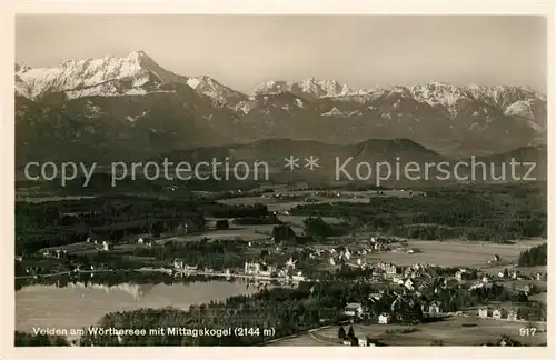 AK / Ansichtskarte Velden Woerther See Mittagskogel Panorama Kat. Velden am Woerther See