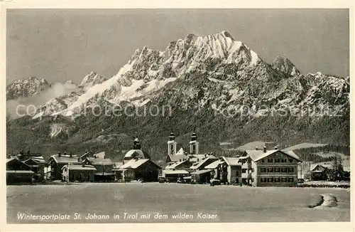 AK / Ansichtskarte Johann Tirol Sankt Wilden Kaiser Winter Kat. Oesterreich