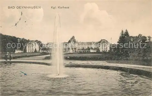 AK / Ansichtskarte Bad Oeynhausen Kurhaus Brunnen Kat. Bad Oeynhausen