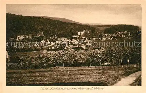 AK / Ansichtskarte Bad Liebenstein Blick vom Marienwaeldchen Gravuere Karte Kat. Bad Liebenstein