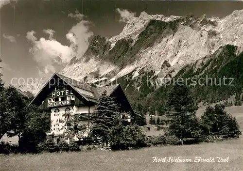 AK / Ansichtskarte Ehrwald Tirol Hotel Spielmann