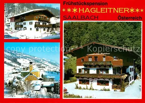 AK / Ansichtskarte Saalbach Hinterglemm Fruehstueckspension Hagleitner  Kat. Saalbach Hinterglemm