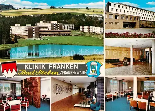 AK / Ansichtskarte Bad Steben Klinik Franken Gastraum Foyer Speisesaal Kat. Bad Steben