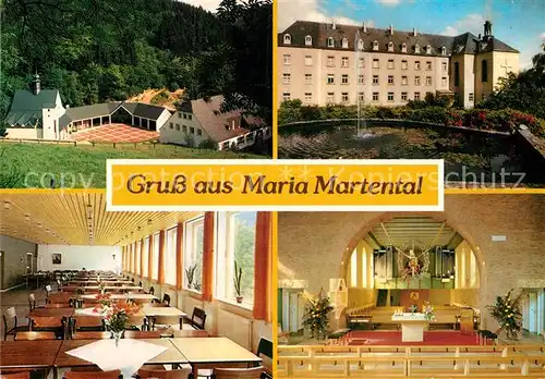 AK / Ansichtskarte Kaisersesch Maria Martental Wallfahrtskirche Inneres Kat. Kaisersesch