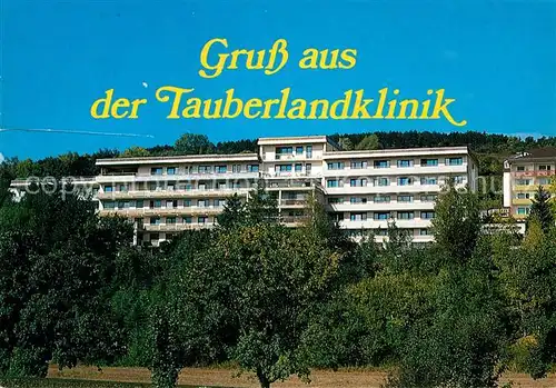 AK / Ansichtskarte Bad Mergentheim Tauberland Klinik Kat. Bad Mergentheim