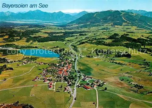 AK / Ansichtskarte Bayersoien Oberammergau Fliegeraufnahme Kat. Oberammergau