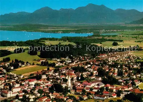 AK / Ansichtskarte Prien Chiemsee Fliegeraufnahme Kat. Prien a.Chiemsee