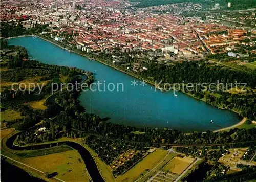 AK / Ansichtskarte Hannover Fliegeraufnahme mit Maschsee Kat. Hannover