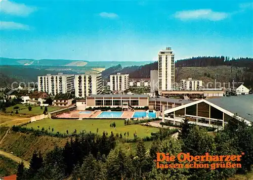 AK / Ansichtskarte Altenau Harz Ferienpark Glockenberg Hallen Wellenbad Eissporthalle Kat. Altenau