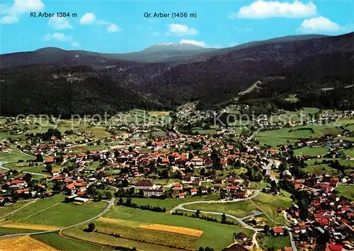 AK / Ansichtskarte Bodenmais Fliegeraufnahme mit Kl und Gr Arber Kat. Bodenmais