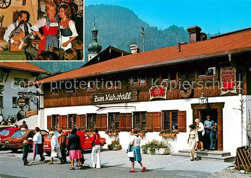 AK / Ansichtskarte Reit Winkl Tanzlokal Zum Kuhstall mit Maria und Addi Hellwig Kat. Reit im Winkl