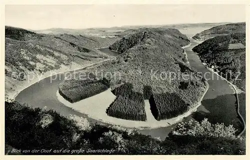 AK / Ansichtskarte Orscholz Panorama von der Cloef auf die grosse Saarschleife Kat. Mettlach