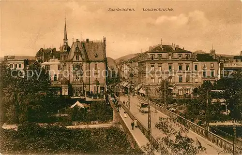 AK / Ansichtskarte Saarbruecken Luisenbruecke Kat. Saarbruecken