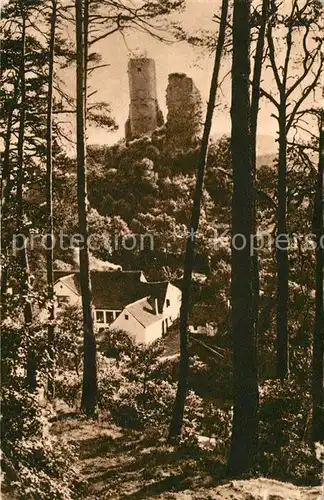 AK / Ansichtskarte Kirkel Burgruine Kirkel Waldpartie Kat. Kirkel