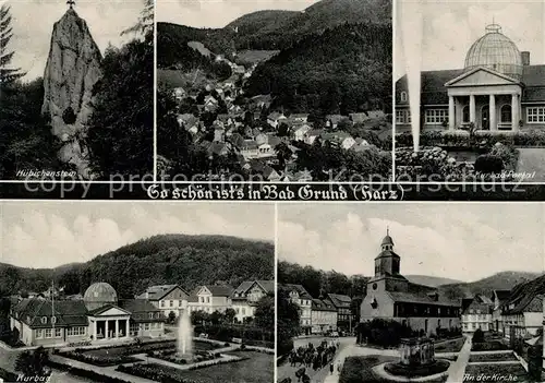 AK / Ansichtskarte Bad Grund Huebichenstein Kurbad Portal Kirche Kat. Bad Grund (Harz)