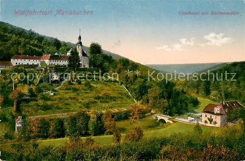 AK / Ansichtskarte Mariabuchen Wallfahrtsort Gasthaus zur Buchenmuehle Kat. Lohr Main