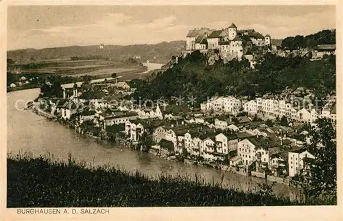 AK / Ansichtskarte Burghausen Salzach Salzachpartie Kat. Burghausen