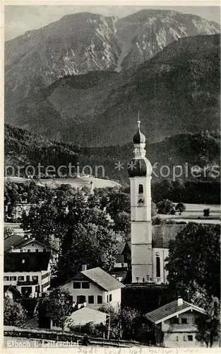 AK / Ansichtskarte Elbach Miesbach Leitzachtal Kirchenpartie Kat. Fischbachau