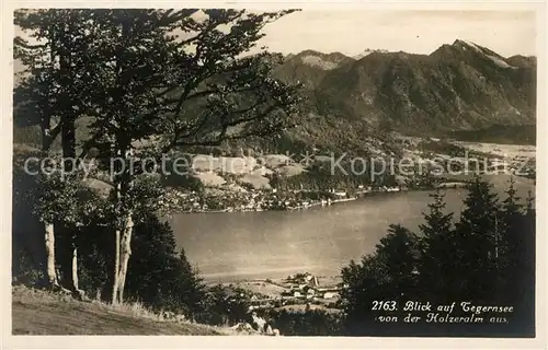 AK / Ansichtskarte Tegernsee Blick von der Holzeralm Kat. Tegernsee