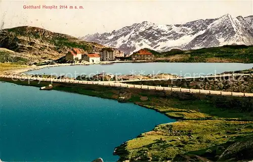 AK / Ansichtskarte San Gottardo Gotthard Hospitz Bergsee Gebirgspass Alpen Kat. San Gottardo