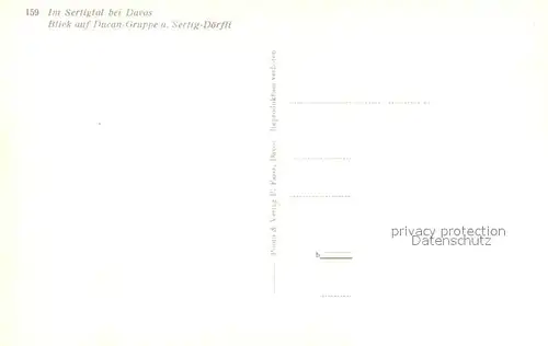 AK / Ansichtskarte Davos GR Panorama Sertigtal Blick auf Ducangruppe und Sertig Doerfli Kat. Davos