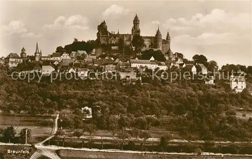 AK / Ansichtskarte Braunfels Ansicht mit Schloss Kat. Braunfels