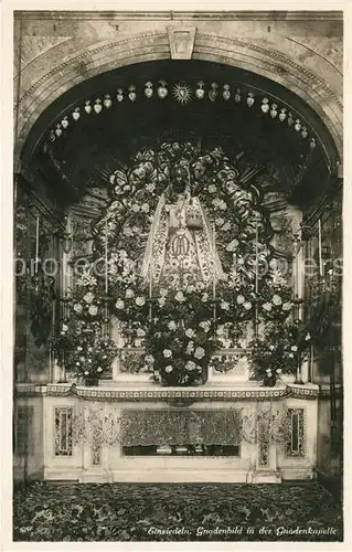 AK / Ansichtskarte Einsiedeln SZ Gnadenbild in der Gnadenkapelle Kat. Einsiedeln