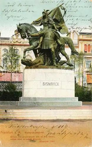 AK / Ansichtskarte Frankfurt Main Bismarck Denkmal Kat. Frankfurt am Main