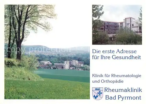 AK / Ansichtskarte Bad Pyrmont Klinik fuer Rheumatologie und Orthopaedie Kat. Bad Pyrmont