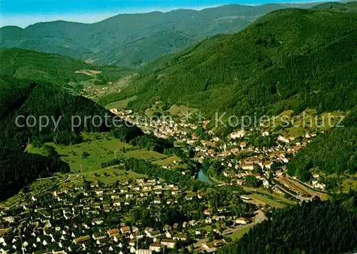 AK / Ansichtskarte Wolfach Fliegeraufnahme Kat. Wolfach Schwarzwald