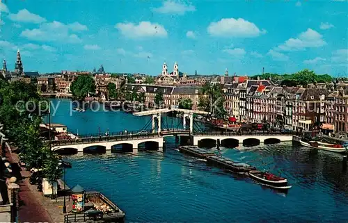 AK / Ansichtskarte Amsterdam Niederlande Magere Bruecke ueber die Amstel Kat. Amsterdam