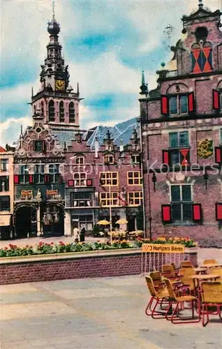 AK / Ansichtskarte Nijmegen Grote Markt met Waagebouw en St Stevenstoren Kat. Nimwegen Nijmegen
