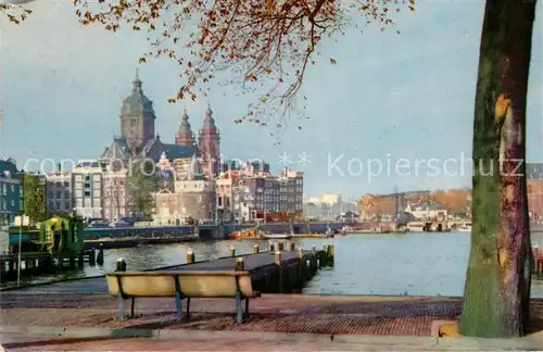 AK / Ansichtskarte Amsterdam Niederlande Schreierstoren en St Nicolaaskerk Kat. Amsterdam