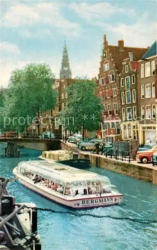 AK / Ansichtskarte Amsterdam Niederlande Bergman Rondvaart Damrakbrug Kat. Amsterdam