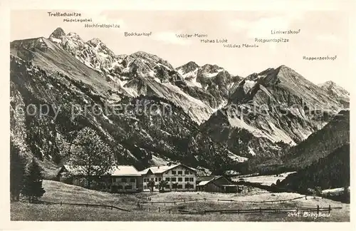 AK / Ansichtskarte Birgsau Blick auf die Alpen Kat. Oberstdorf