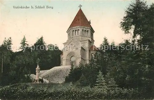 AK / Ansichtskarte Berg Starnberg Votivkirche beim Schloss Kat. Berg